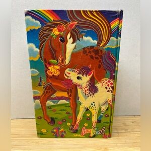 Lisa Frank Rainbow Chaser & Lollipop Trifold Diary Address sticker Book Memo Pad